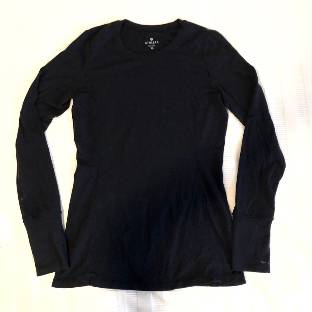 Athleta - Momentum Top - XS - Black